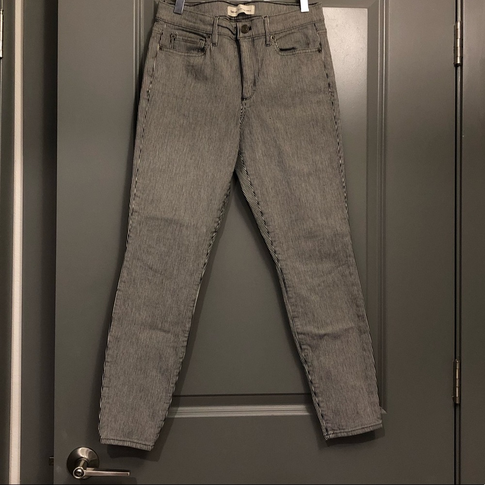Ladies Gap True Skinny Ankle Pinstripe 1969 Jeans